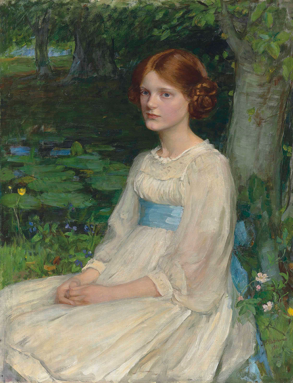 Miss Betty Pollock in Detail John William Waterhouse